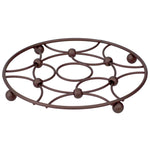 Load image into Gallery viewer, Home Basics Arbor Round Steel Trivet, Oil Rubbed Bronze $3.00 EACH, CASE PACK OF 12
