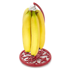 Home Basics Fleur De Lis Cast Iron Banana Holder, Red $10.00 EACH, CASE PACK OF 6