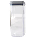 Load image into Gallery viewer, Michael Graves Design Twist ‘N Lock Square 3.1 Liter Clear Plastic Canister, Indigo $9.00 EACH, CASE PACK OF 6
