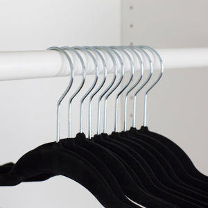 Home Basics Flocked Velvet Suit Hanger, (Pack of 25), Grey, STORAGE  ORGANIZATION
