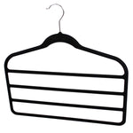 Load image into Gallery viewer, Home Basics Velvet Trouser Hanger, (Pack of 3), Black $3.00 EACH, CASE PACK OF 24
