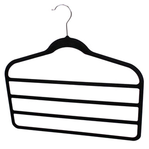 Home Basics Velvet Trouser Hanger, (Pack of 3), Black $3.00 EACH, CASE PACK OF 24