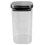 Load image into Gallery viewer, Michael Graves Design Large 47 Ounce Square Borosilicate Glass Canister with Stainless Steel Top $6.00 EACH, CASE PACK OF 12
