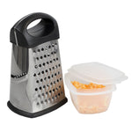 Load image into Gallery viewer, Home Basics 4 Sided Stainless Steel Cheese Grater with Storage Container $4.00 EACH, CASE PACK OF 24
