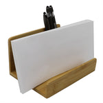 Load image into Gallery viewer, Home Basics 4 Compartment Bamboo Desktop Organizer, Natural $6.00 EACH, CASE PACK OF 6
