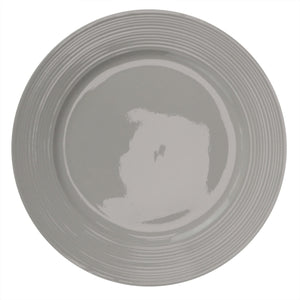 Home Basics Embossed Thread 10.5" Ceramic Dinner Plate, White $3.00 EACH, CASE PACK OF 24