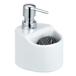 Home Basics Soap Dispenser with Sponge Holder - Assorted Colors