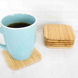 Home Basics 4" Bamboo Coaster Set, (Pack of 6), Natural $5 EACH, CASE PACK OF 12