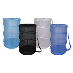 Load image into Gallery viewer, Home Basics Mesh Barrel Laundry Hamper - Assorted Colors
