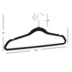 Load image into Gallery viewer, Home Basics Velvet Hanger, (Pack of 10), Black $4.00 EACH, CASE PACK OF 12
