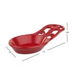 Load image into Gallery viewer, Home Basics Cast Iron Fleur De Lis Spoon Rest, Red $4.00 EACH, CASE PACK OF 6
