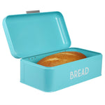 Load image into Gallery viewer, Home Basics  Metal Bread Box, Turquoise $25.00 EACH, CASE PACK OF 4
