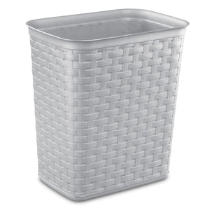 Sterilite 3.4 Gallon/13 Liter Weave Wastebasket Cement $6.00 EACH, CASE PACK OF 6