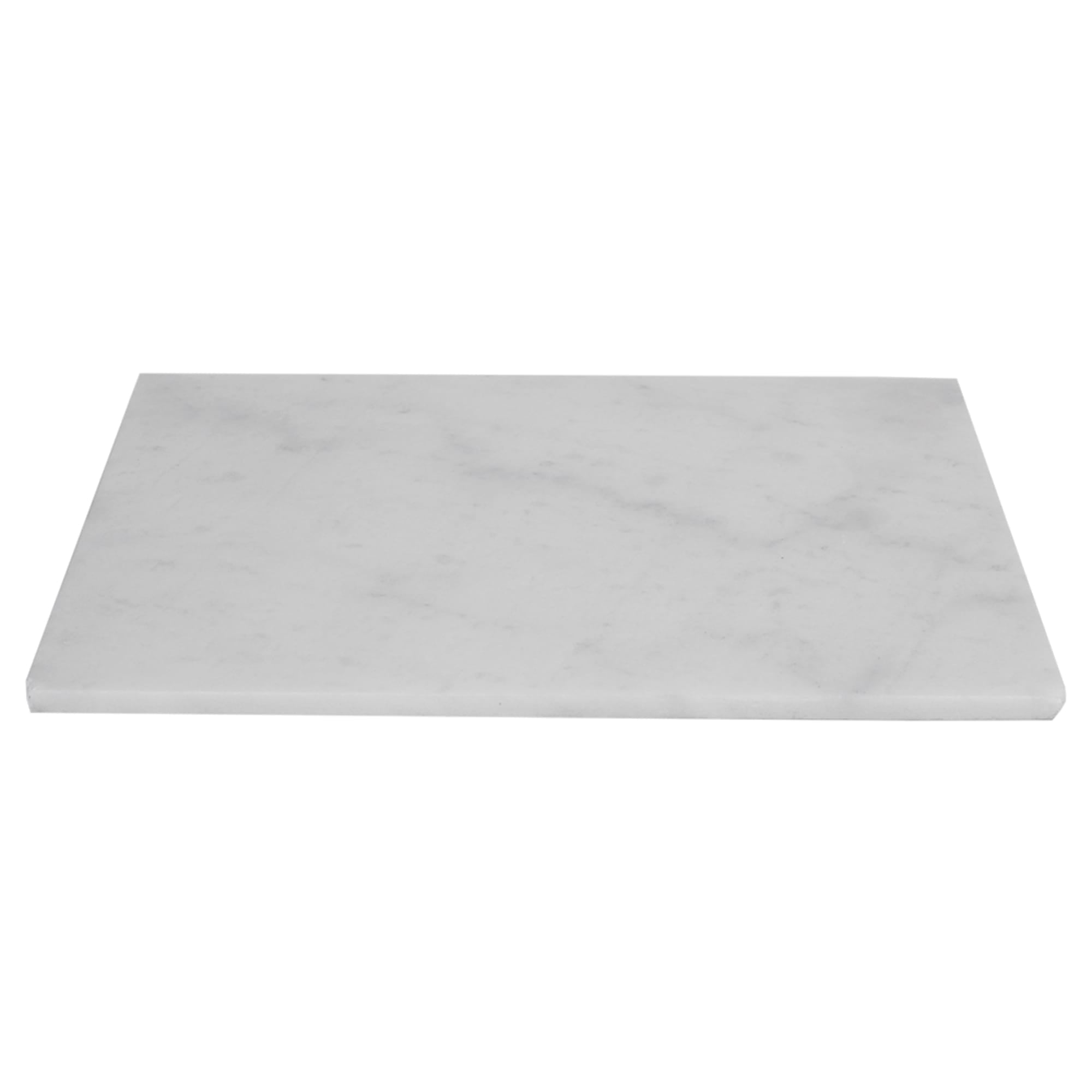 Home Basics 12 x 16 Marble Cutting Board, White, TABLETOP