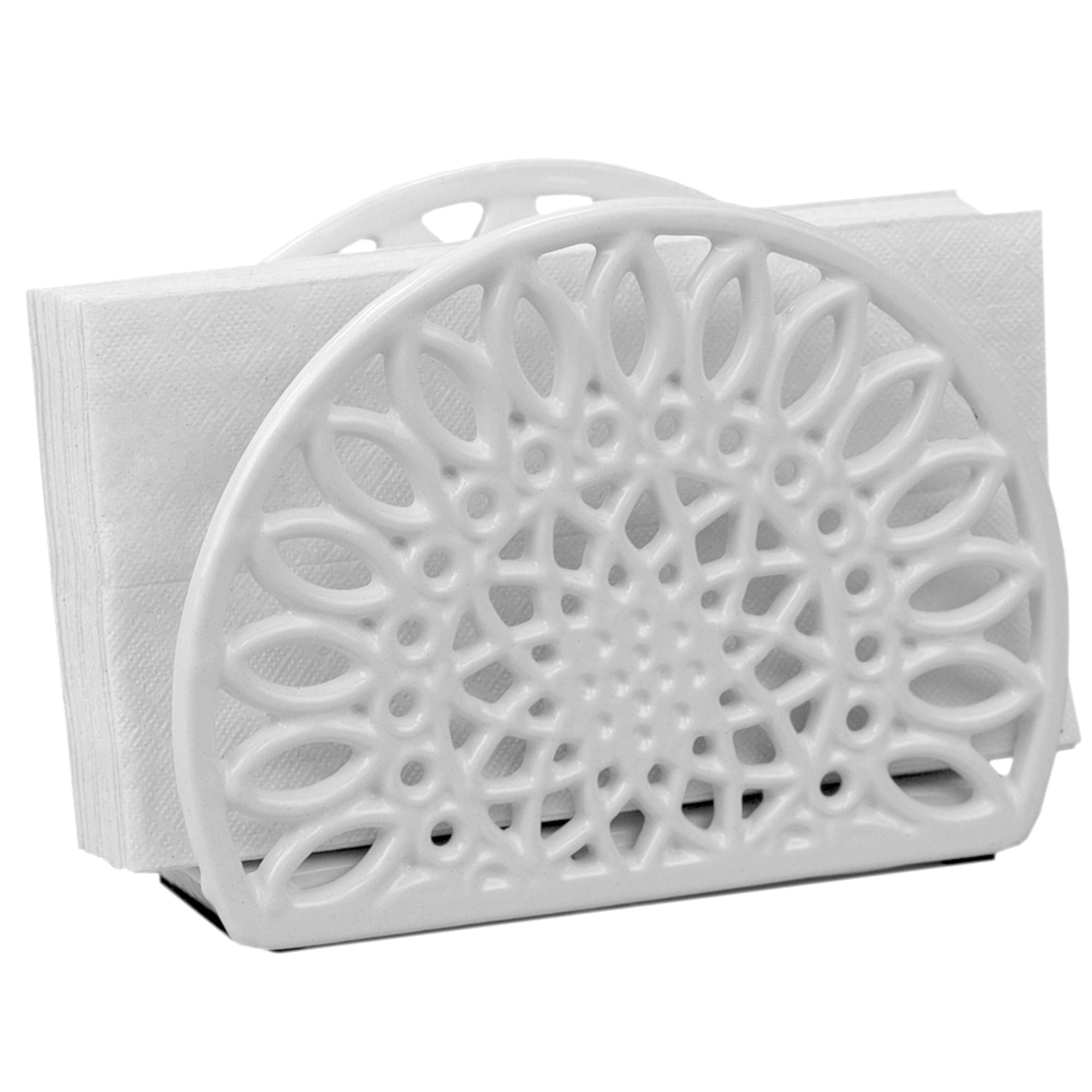 Home Basics Sunflower Cast Iron Napkin Holder, White $7.00 EACH, CASE PACK OF 6