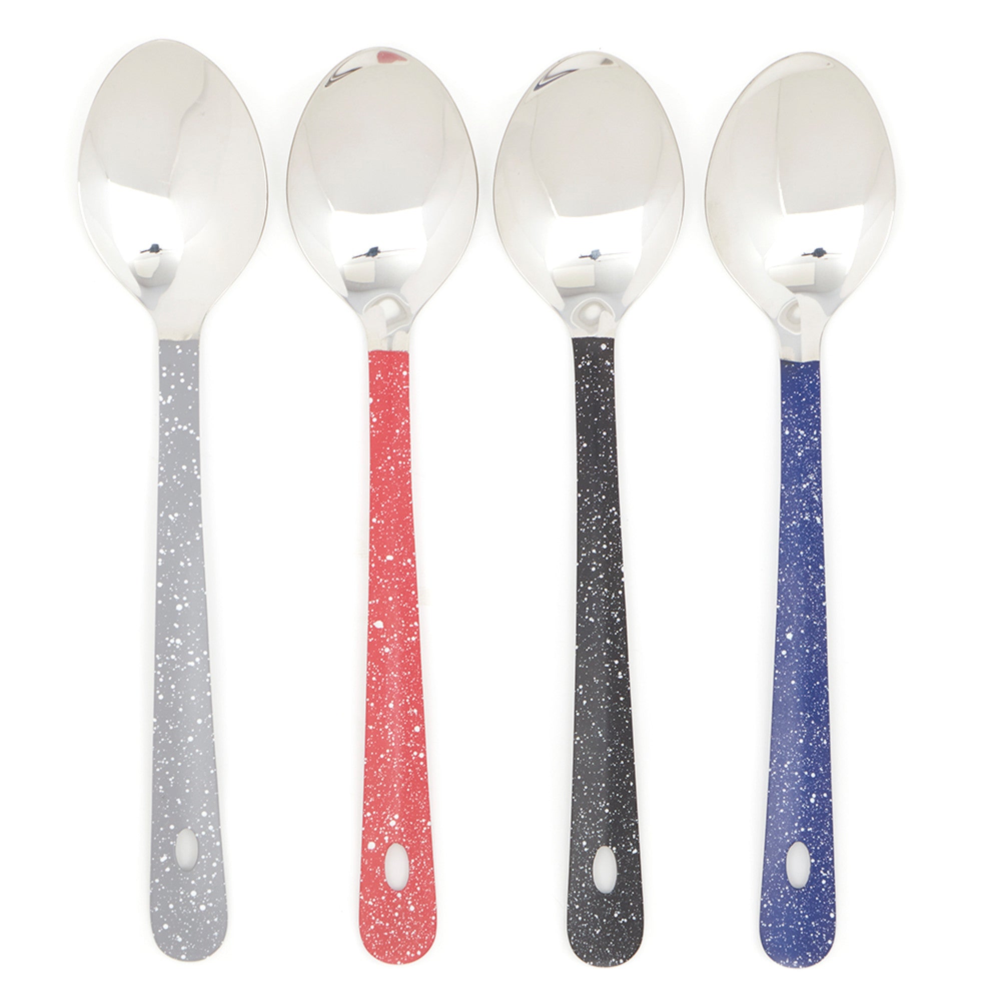 Home Basics Speckled Stainless Steel Serving Spoon - Assorted Colors