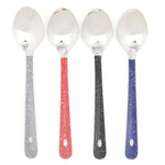 Load image into Gallery viewer, Home Basics Speckled Stainless Steel Serving Spoon - Assorted Colors
