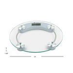 Load image into Gallery viewer, Home Basics Round Glass Bathroom Scale $10.00 EACH, CASE PACK OF 8
