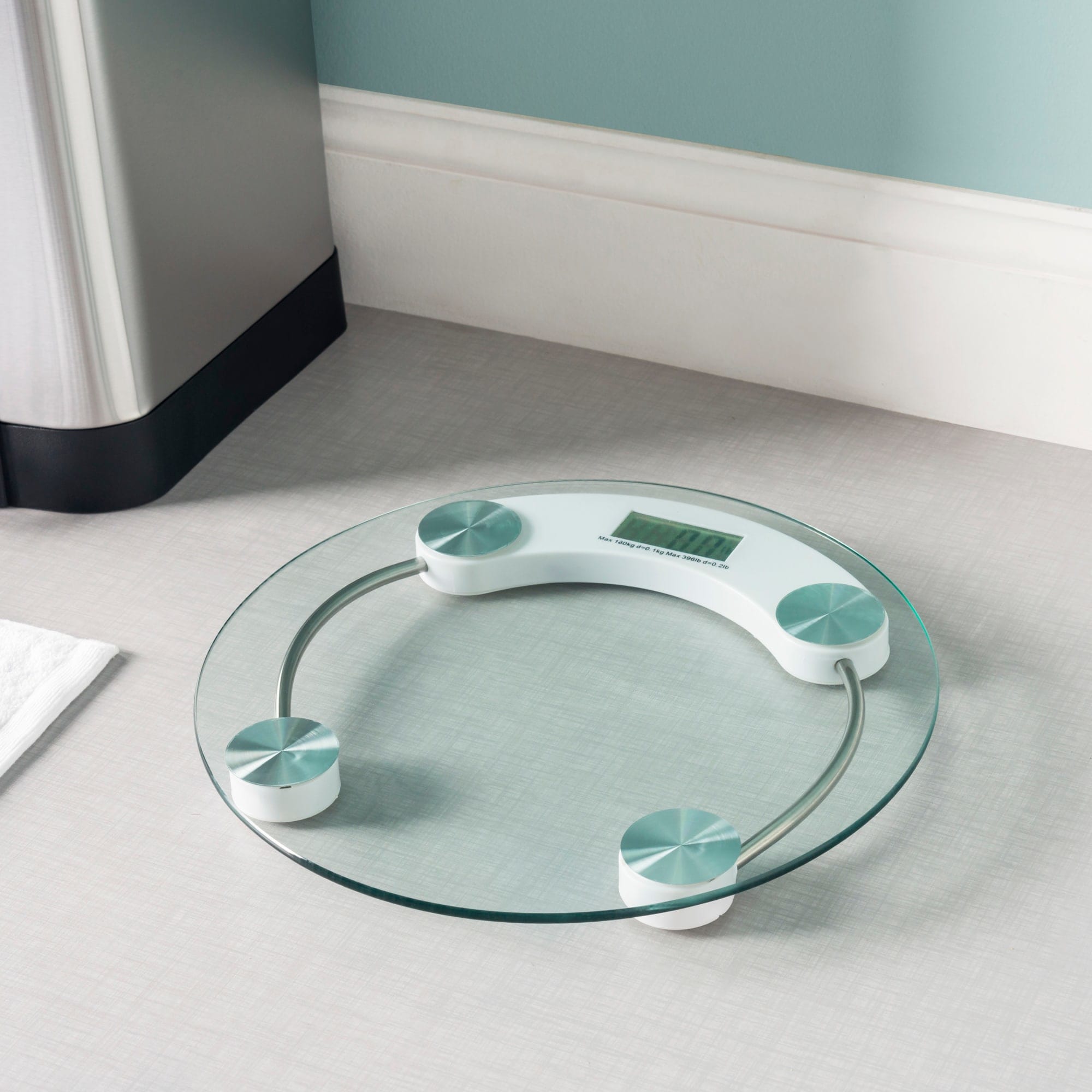 Home Basics Round Glass Bathroom Scale $10.00 EACH, CASE PACK OF 8