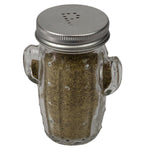 Load image into Gallery viewer, Home Basics  Cactus Glass 3 oz. Salt and Pepper Set with Perforated Labeled Stainless Steel Sifter Top, (Set of 2), Clear $2 EACH, CASE PACK OF 24
