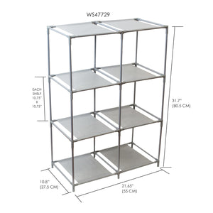 Home Basics Multi-Purpose Free-Standing 6 Cubed Organizing Storage
