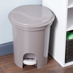 Load image into Gallery viewer, Home Basics 13 Liter Plastic Step on Waste Bin, Grey $8 EACH, CASE PACK OF 6
