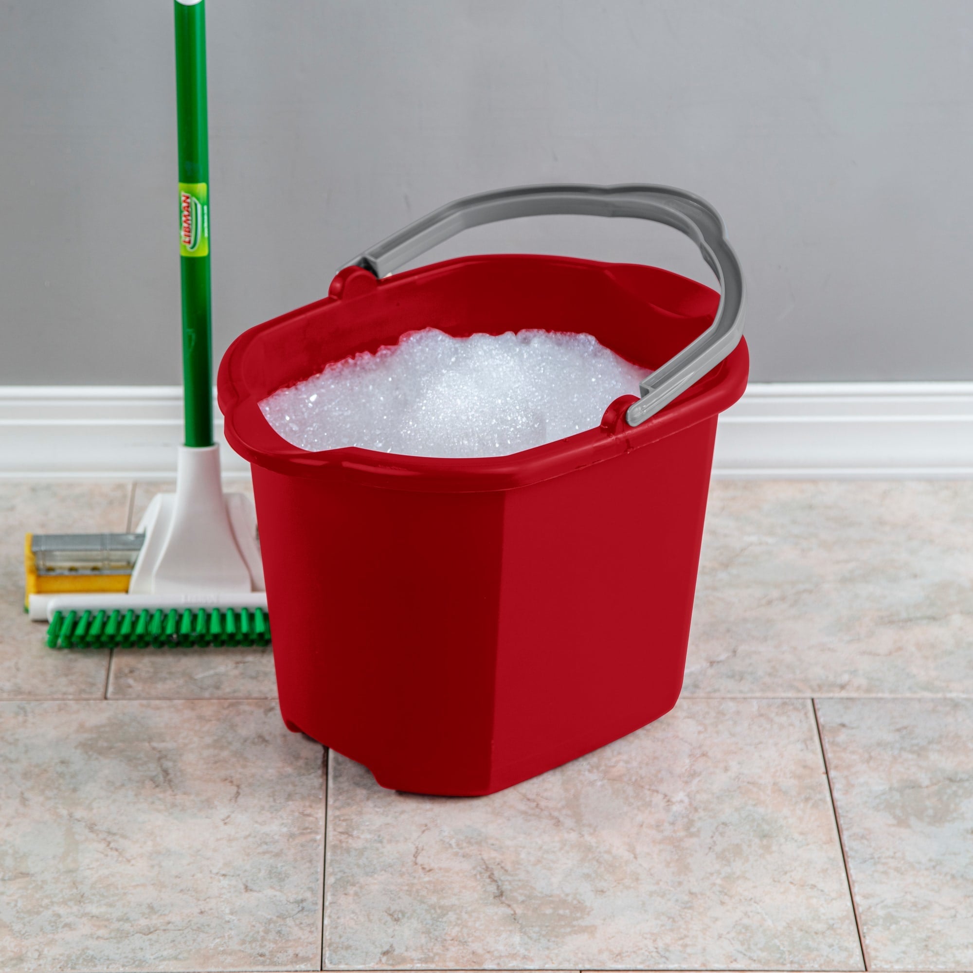 Sterilite 16 Quart / 15 Liter Dual Spout Pail Red $7.50 EACH, CASE PACK OF 6