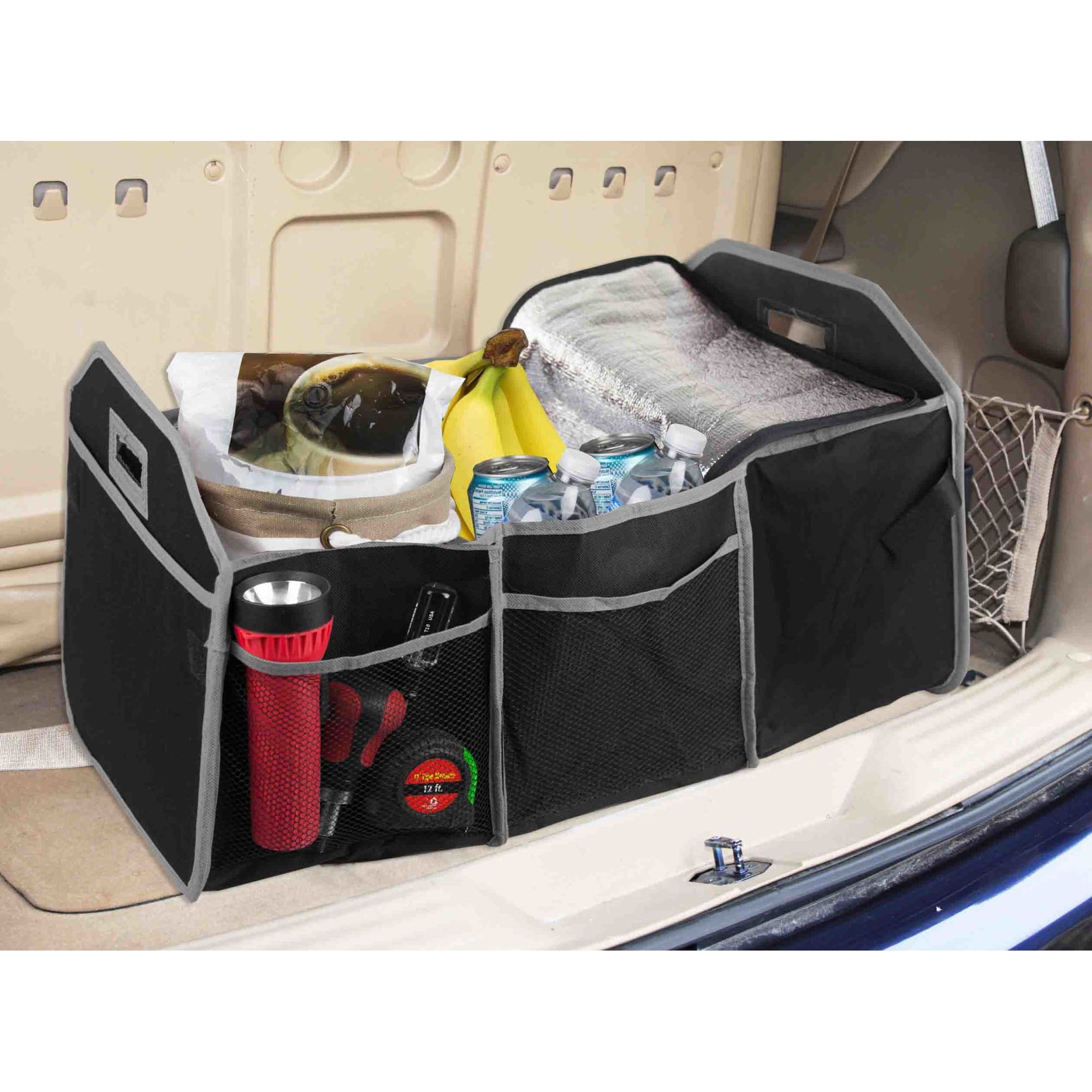 Home Basics Collapsible and Foldable Cargo Trunk Organizer with Cooler, Black $8 EACH, CASE PACK OF 6