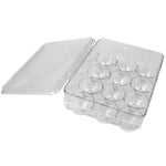 Load image into Gallery viewer, Michael Graves Design Stackable 12 Compartment Plastic Egg Container with Lid, Clear $5.00 EACH, CASE PACK OF 12
