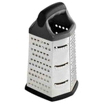 Load image into Gallery viewer, Home Basics 6 Sided Stainless Steel Box Cheese Grater with Non-Skid Rubber Base - Assorted Colors
