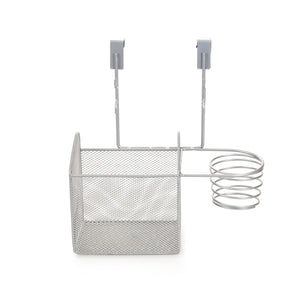 Home Basics Steel Over the Cabinet Hairdryer Organizer, Silver $8.00 EACH, CASE PACK OF 6