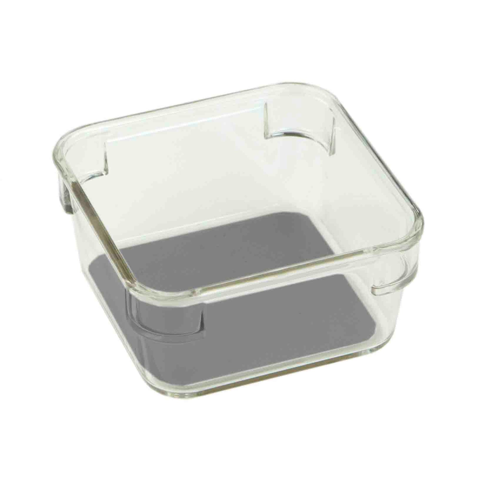 Home Basics 3" x 3" x 2" Plastic Drawer Organizer with Rubber Liner $1.00 EACH, CASE PACK OF 24