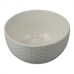 Load image into Gallery viewer, Home Basics Embossed Honeycomb 5.5&quot; Ceramic Bowl, White $2 EACH, CASE PACK OF 24
