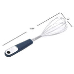 Load image into Gallery viewer, Michael Graves Design Comfortable Grip Handheld Manual Stainless Steel Balloon Whisk, Indigo $3.00 EACH, CASE PACK OF 24
