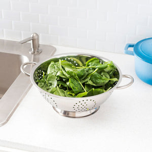Home Basics 5 QT Stainless Steel  Deep Colander $4.00 EACH, CASE PACK OF 12