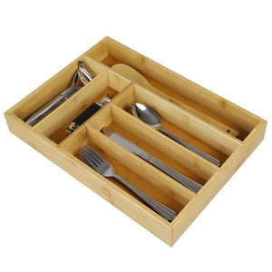 Michael Graves Design 6 Compartment Bamboo Cutlery Tray, Natural $12.00 EACH, CASE PACK OF 4