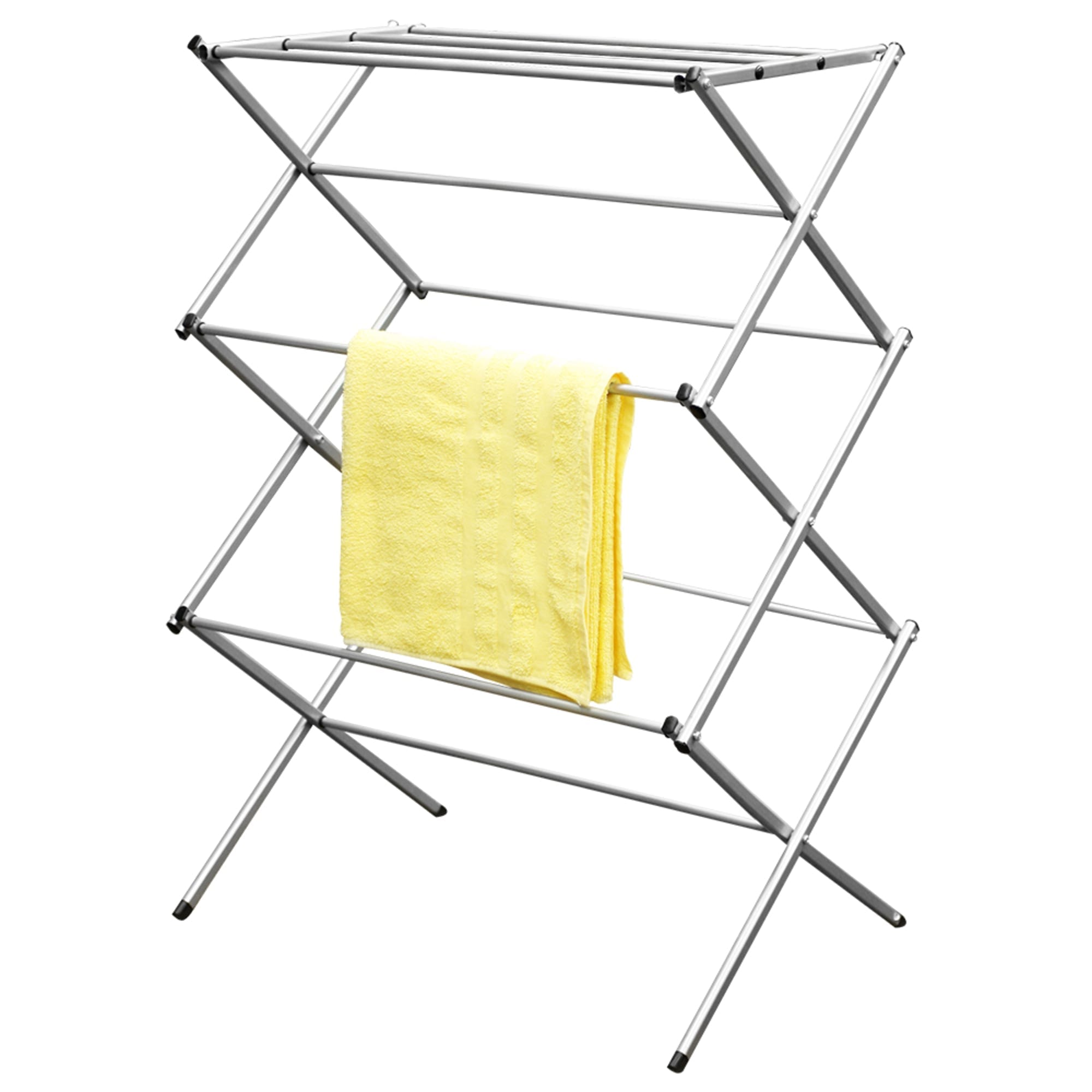 Home Basics 3-Tier Rust-Proof Enamel Coated Steel Collapsible Clothes Drying Rack, Grey $15.00 EACH, CASE PACK OF 4