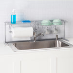 Load image into Gallery viewer, Home Basics Over the Sink Counter Kitchen Station, Chrome $20.00 EACH, CASE PACK OF 4
