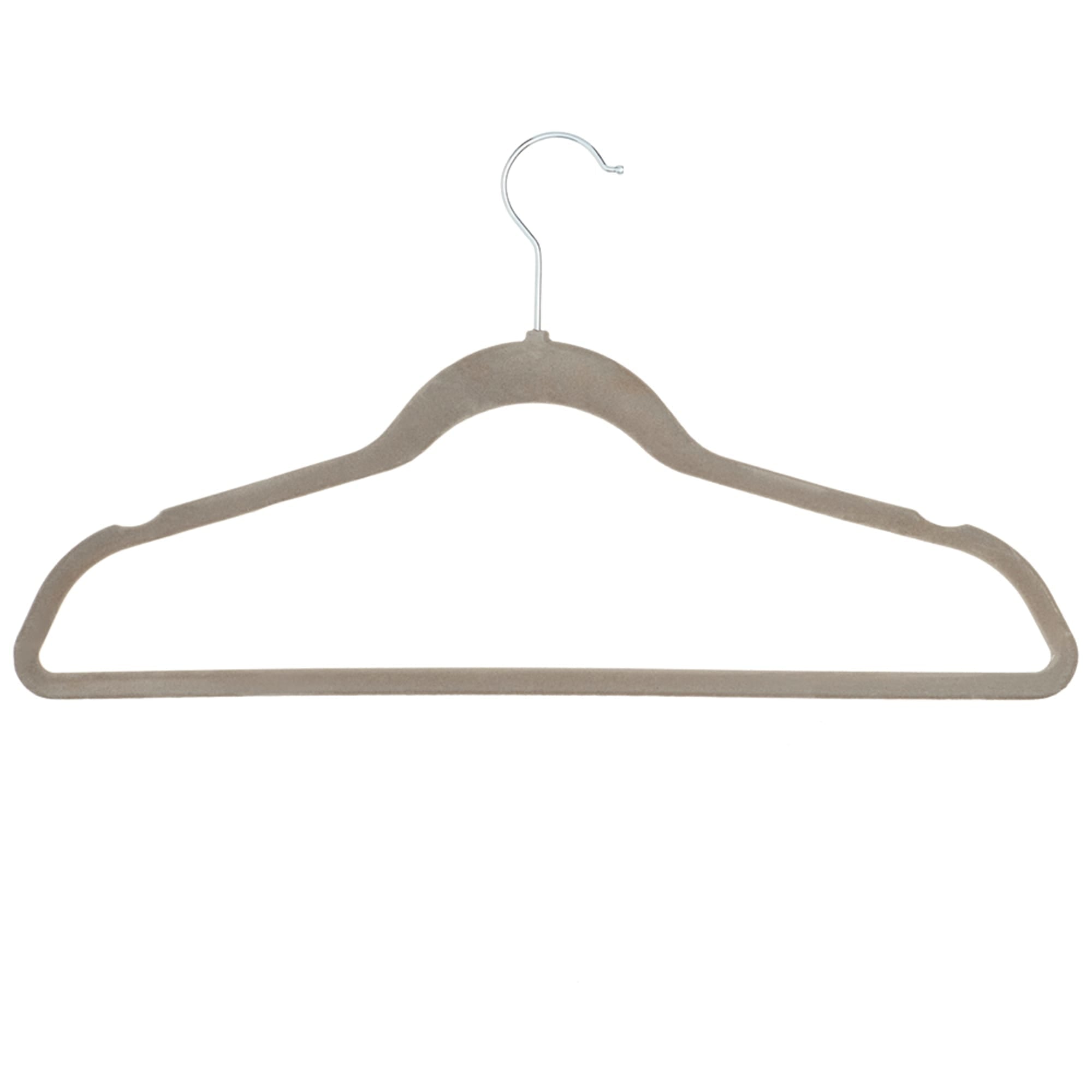 Home Basics Velvet Hanger, (Pack of 10), Charcoal Grey, STORAGE  ORGANIZATION