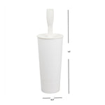 Load image into Gallery viewer, Home Basics Plastic Toilet Brush Holder, White $6.00 EACH, CASE PACK OF 12
