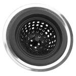 Load image into Gallery viewer, Home Basics Silicone Sink Strainer with Stainless Steel Rim, Silver $3.00 EACH, CASE PACK OF 24
