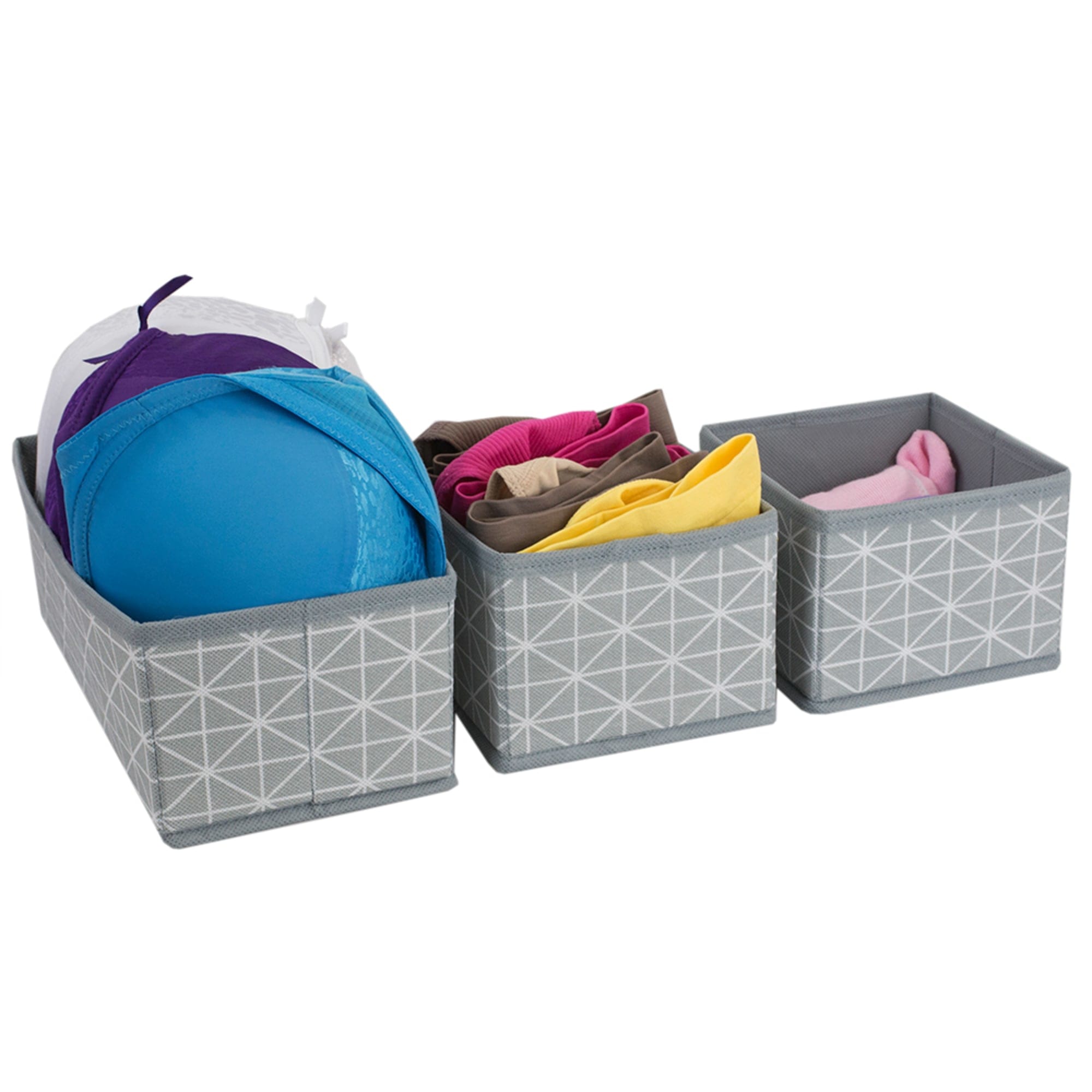 Home Basics Diamond Collection 3 Piece Drawer Organizer Set $4.00 EACH, CASE PACK OF 12