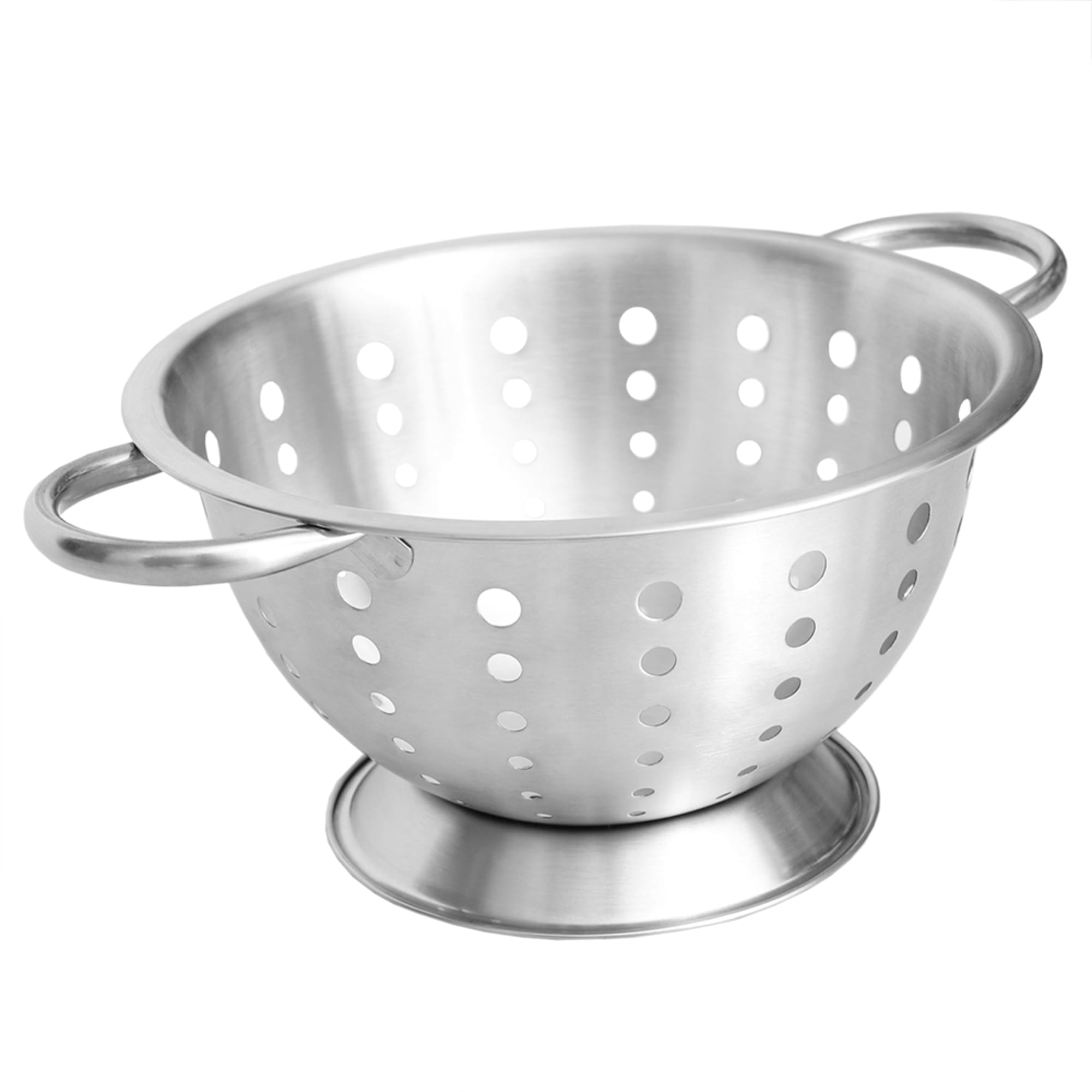 Home Basics 3 Qt Deep Stainless Steel Colander with Easy Grip Handles, Silver $4.00 EACH, CASE PACK OF 12