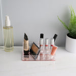 Load image into Gallery viewer, Home Basics Large Plastic Cosmetic Organizer with Rose Bottom $4.00 EACH, CASE PACK OF 12
