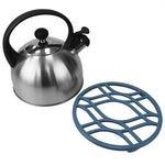 Load image into Gallery viewer, Home Basics Iris Round Cast Iron Trivet, Slate $5.00 EACH, CASE PACK OF 6
