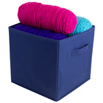 Load image into Gallery viewer, Home Basics Collapsible and Foldable Non-Woven Storage Cube, Navy $3.00 EACH, CASE PACK OF 12
