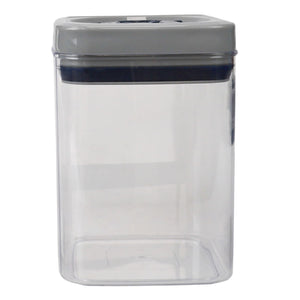 Michael Graves Design Twist ‘N Lock Square 1.7 Liter Clear Plastic Canister, Indigo $7.00 EACH, CASE PACK OF 6