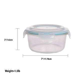 Snapware Plastic Small Round Containers - 2 Pack - Transparent