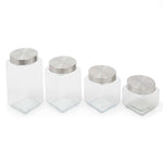 Load image into Gallery viewer, Home Basics 4 Piece Canister Set with Stainless Steel Lids $15.00 EACH, CASE PACK OF 6
