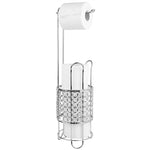 Load image into Gallery viewer, Home Basics Free Standing Dispensing Toilet Paper Holder, Chrome $15.00 EACH, CASE PACK OF 6
